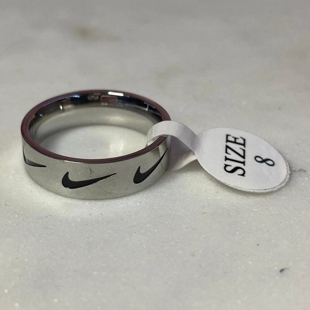 Nike Ring - Black Swoosh Pattern